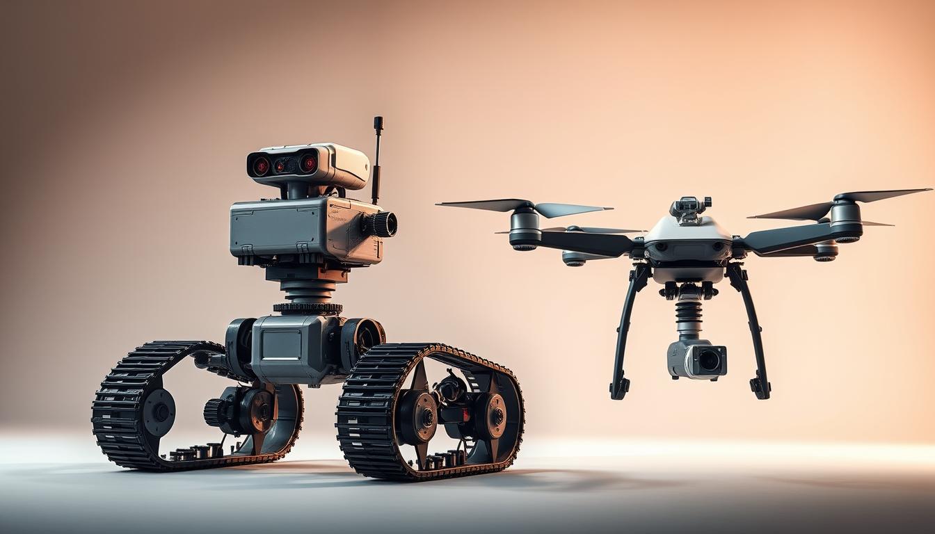 Robôs terrestres vs drones: comparando robótica aérea e terrestre em aplicações reais
