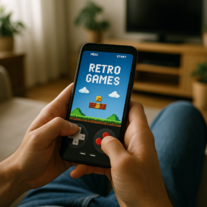 Aplicativo de Jogos Retro: Clássicos em Casa